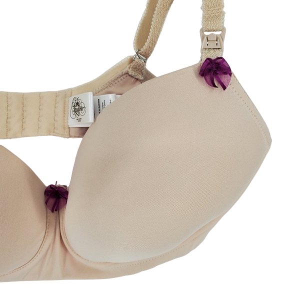 Cake Lingerie Toffee Beige Bra Nursing Maternity Wear Drop cup Inner sling 36D - Picture 3 of 16